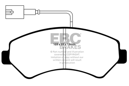 EBC 2014-2016 Ram Trucks Promaster 3.0L TD Yellowstuff Front Brake Pads