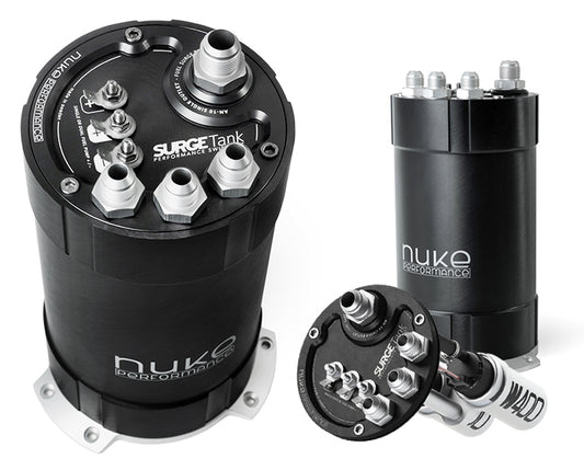 Nuke Performance 2G Fuel Surge Tank 3.0 Liter for Deatschwerks DW400 Fuel Pumps