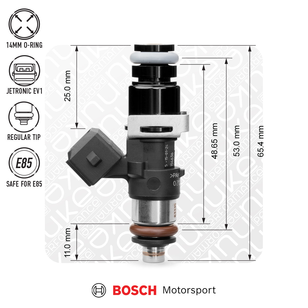 Nuke Performance - Bosch injector 1462cc, 53mm (EV14S), 6pcs flow matched