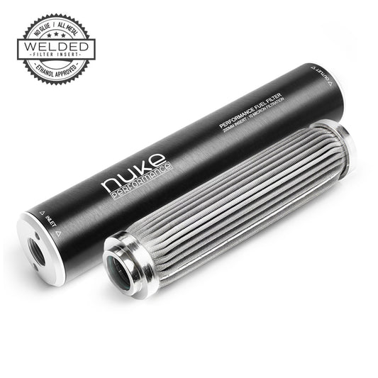 Nuke Performance - Fuel Filter PF200 10 micron AN-10 - Welded stainless steel element