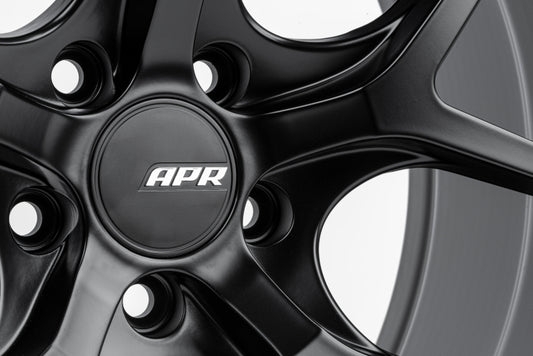APR A01 Flow Formed - 19X8.5 - 5x112 - ET45 - Satin Black Wheel