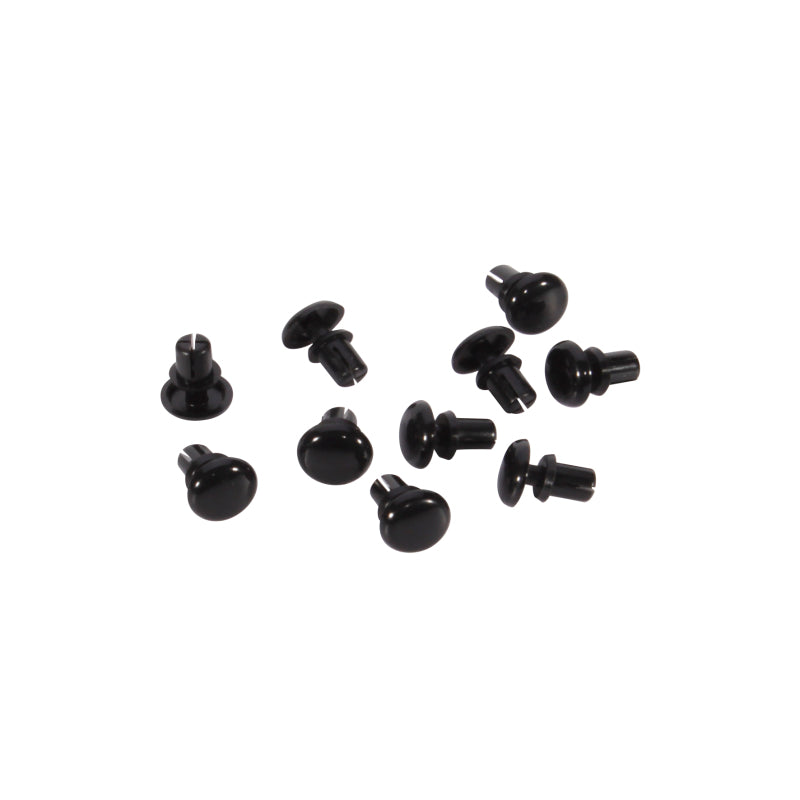 Bell Circle Grommet Plug - Black