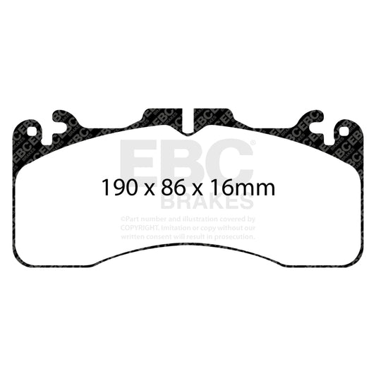 EBC 09+ Lexus LS460 4.6 Sport Yellowstuff Front Brake Pads