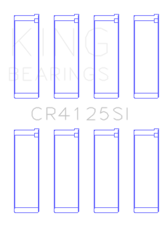King Subaru EJ20/EJ22/EJ25 (Including Turbo) Silicone Bi-Metal Alum Rod Bearing Set - Size STD