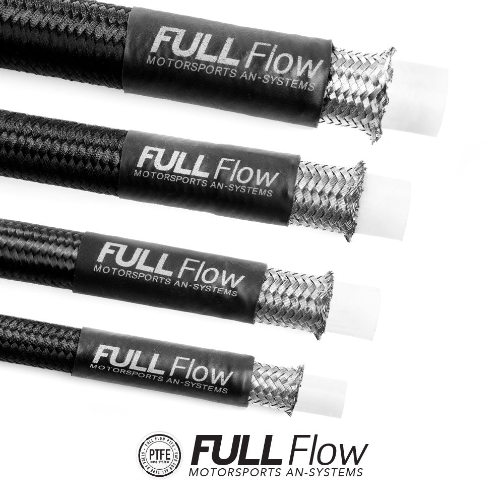 Nuke Performance - Black Nylon PTFE Braided Fuel Hose AN-8, Length 6m