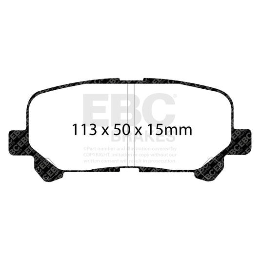EBC 07-13 Acura MDX 3.7 Ultimax2 Rear Brake Pads