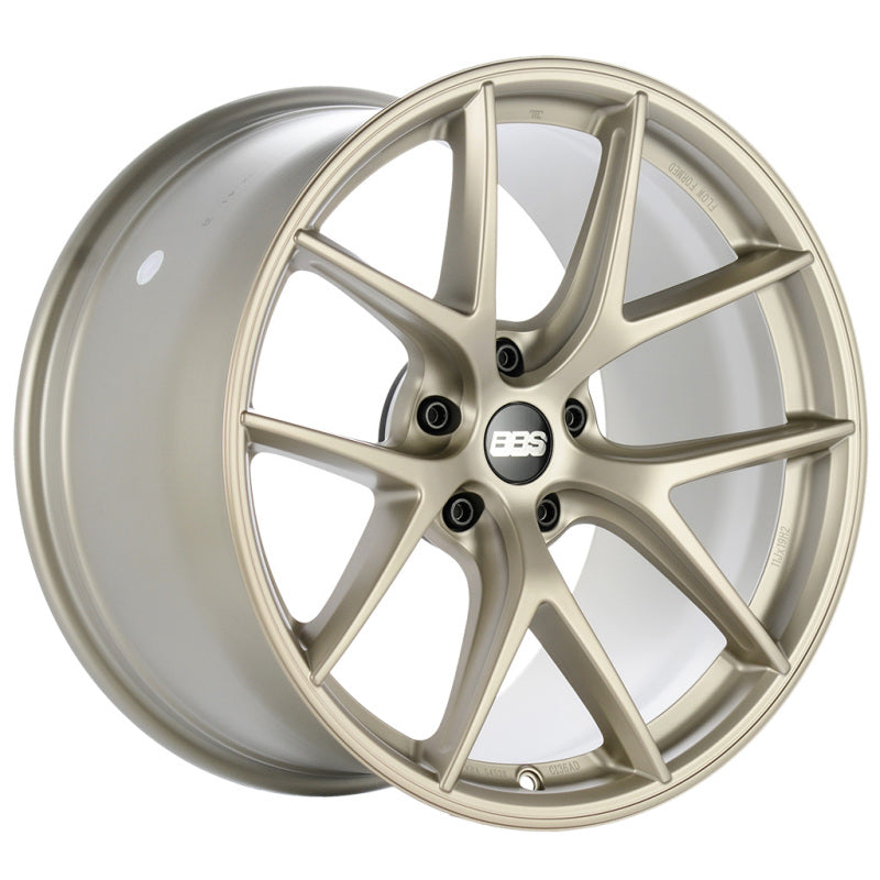 BBS Unlimited CI-R 19x10 ET71.5 (Face 1) Satin White-Gold Wheel