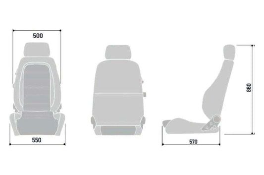 Sparco Seat GT Black/White