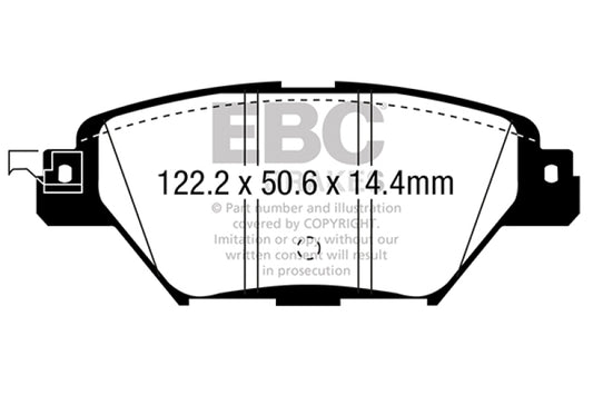 EBC 2016+ Mazda CX-9 2.5L Turbo Ultimax2 Rear Brake Pads
