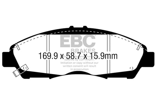 EBC 2016+ Cadillac XT5 Ultimax2 Front Brake Pads