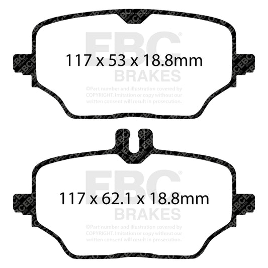 EBC 2020+ Mercedes-Benz GLE350 (SUV)(W167) 2.0T Rear Ultimax Brake Pads