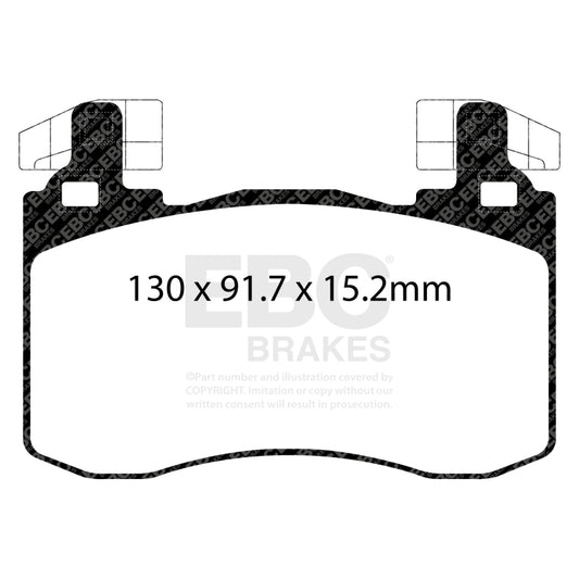 EBC 2019+ Genesis G70 2.0T (Brembo) Yellowstuff Front Brake Pads