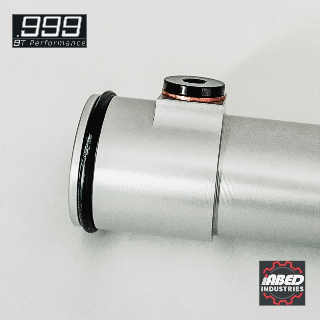 iABED Industries Billet Aluminum Coolant “Crack” Pipe - Longitudinal VR6 Swap
