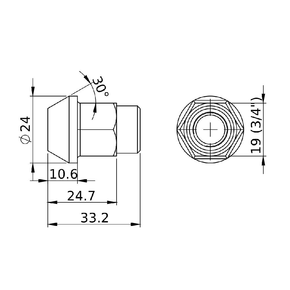 FORGED WHEEL NUT COMPETITION TYPE M12x1.5 - Pack of 4
