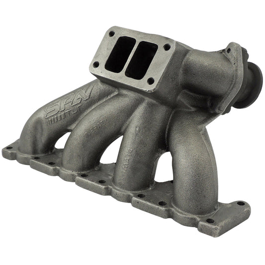 VW B5 T3 top mount turbo twin scroll manifold wastegate V-Band + Cast Aluminum Intake Manifold for longitudinal with 4 injectors Fuel Rail Kit (without throttle bolt holes)