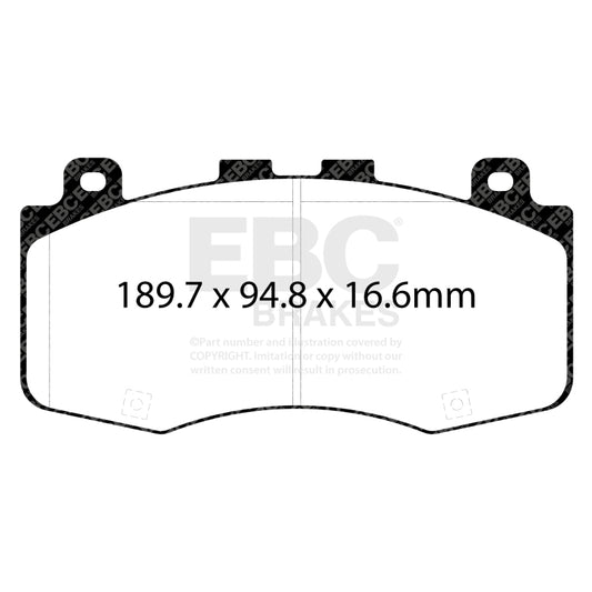 EBC 2018+ Jeep Grand Cherokee Trackhawk Yellowstuff Front Brake Pads
