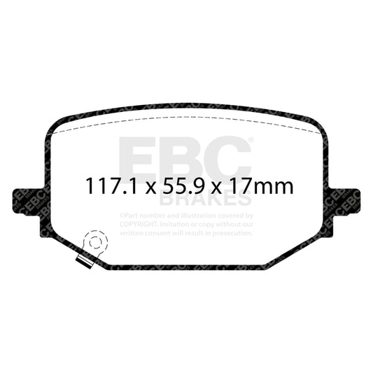EBC 2020+ Ford Explorer ST 3.0TT Bluestuff Rear Brake Pads