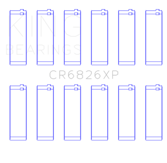 King Engine Bearings Gm/Holden 3.6 Lf4/Lfx/Lgx (Size +.026mm) Connecting Rod Bearing Set