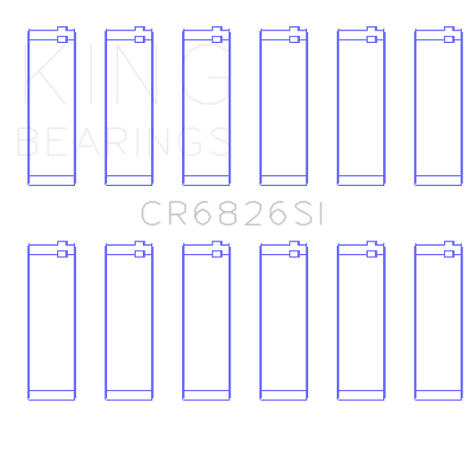 King Engine Bearings Holden 175/190 3.6L (Size +0.25mm) Connecting Rod Bearing Set