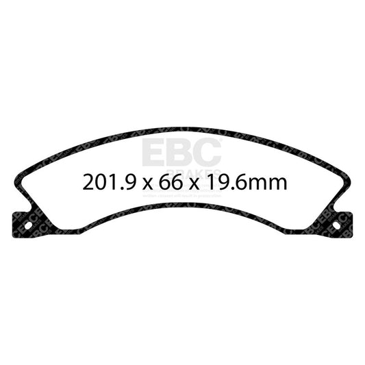 EBC 12+ Nissan NV 1500 Extra Duty Rear Brake Pads