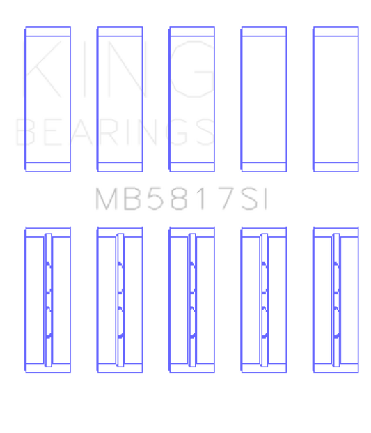 King Engine Bearings 04-12 Mitsubishi Colt Replacement Main Bearing Set