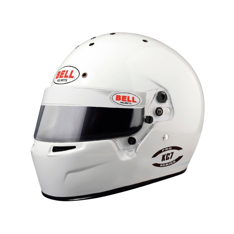 Bell KC7-CMR Youth Karting Helmet - Snell-FIA CMR, White Bell KC7-CMR Youth Karting Helmet - Snell-FIA CMR, White