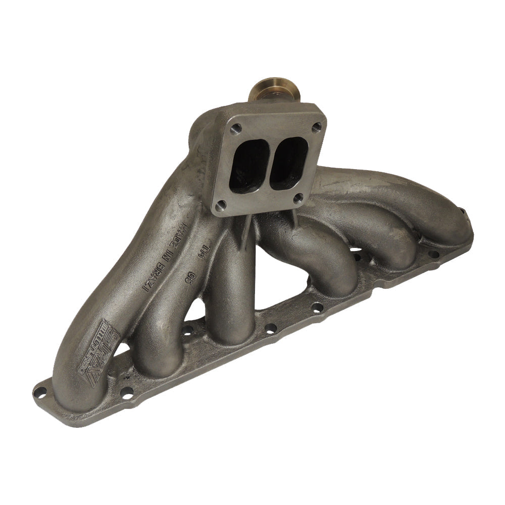 Toyota Supra Soarer Lexus IS300 GS 2JZ-GE T4 Twin Scroll Flow Top Mount Turbo Manifold - 44/45mm Vband Wastegate Flange - PRE SALE