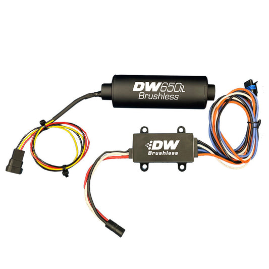Deatschwerks DW650iL 650lph Brushless In-line Fuel Pump with Single/Two-Speed Controller