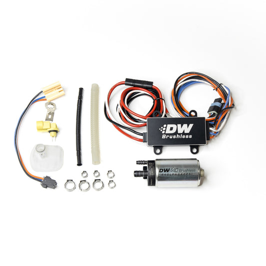 Deatschwerks 440lph In-Tank Brushless Fuel Pump with PWM Controller & 9-0906 Install Kit
