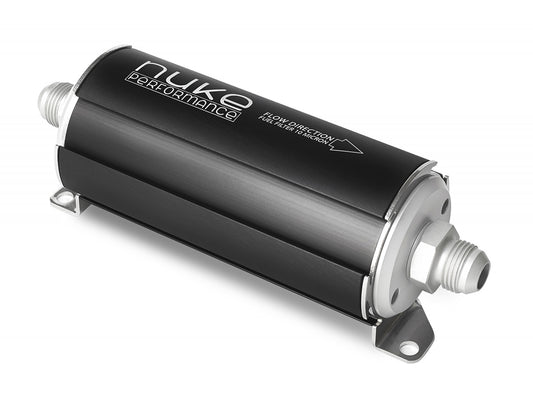 Nuke Performance 10 micron fuel filter with AN8 Fittings