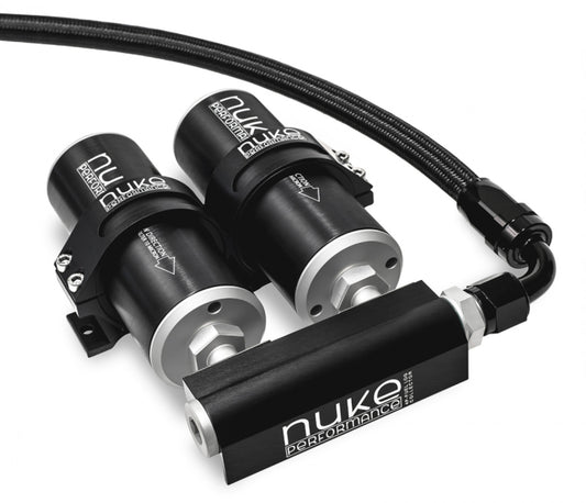 Nuke Performance 4-Port Fuel Log Collector for Dual Fuel Pumps or Nuke Fuel Filter Slim