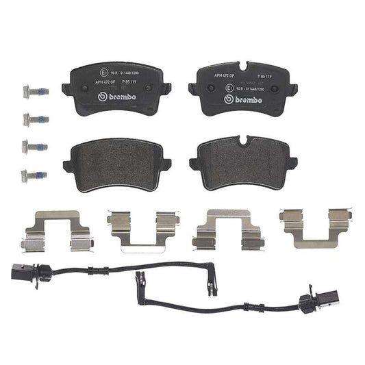 Brembo OE 12-18 Audi A6/A7/14-18 RS7/13-18 S6/S7/20-24 Porsche Macan Low-Met Brake Pad - Rear