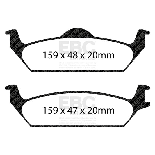 EBC 03-04 Dodge Dakota 2WD 3.9 Ultimax2 Rear Brake Pads