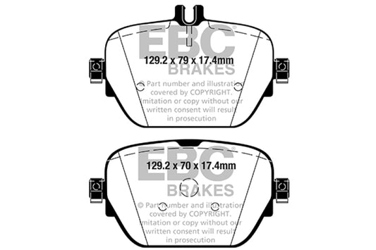 EBC 2019+ Mercedes-Benz CLS53 AMG (C257) 3.0L Turbo Yellowstuff Rear Brake Pads