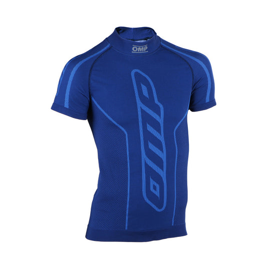 OMP KARTING UNDERWEAR SHORT S SHIRT KS TOP ROYAL BLUE SZ KIDS 8-10 Y/O