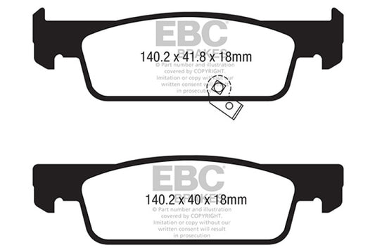 EBC 16-17 Smart Fortwo Ultimax Front Brake Pads