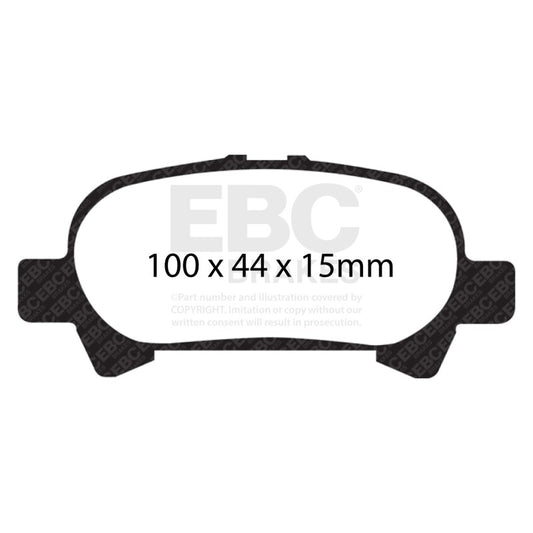 EBC 00-04 Toyota Avalon 3.0 Yellowstuff Rear Brake Pads