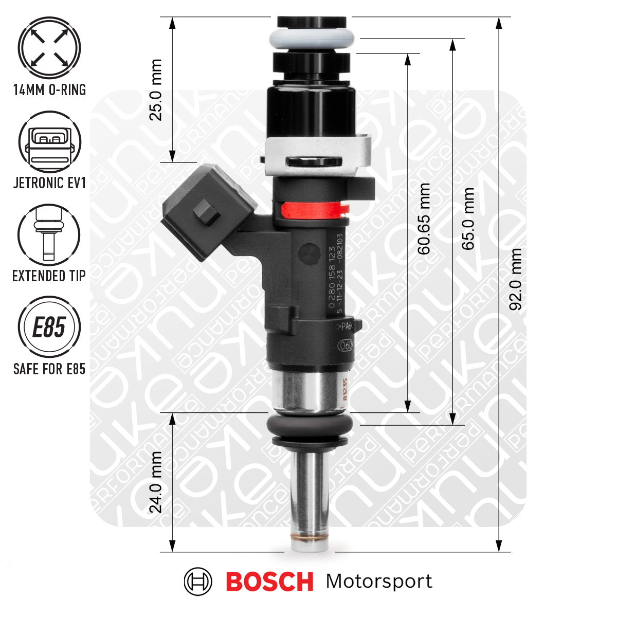 Nuke Performance - Bosch injector 627cc, 65mm (EV14L)