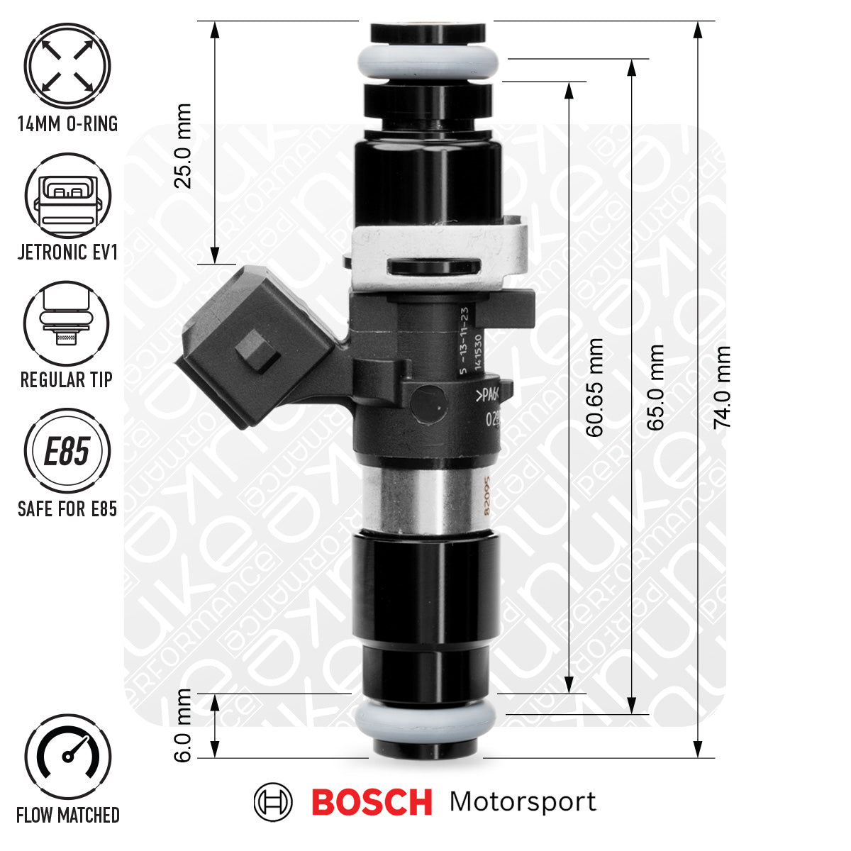 Nuke Performance - Bosch injector 1462cc, 65mm (EV14L), 4pcs flow matched