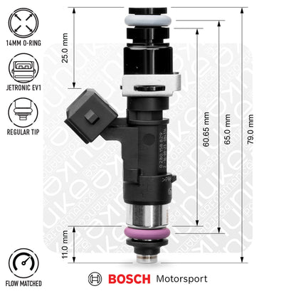 Nuke Performance - Bosch injector 2200cc NGI2, 65mm (EV14L), 5pcs flow matched