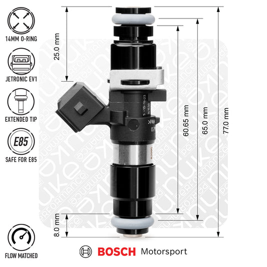 Nuke Performance - Bosch injector 870cc, 65mm (EV14L), 6pcs flow matched