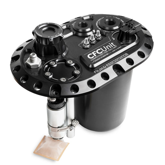 Nuke Performance - CFC Unit for brushless fuel pumps - Competition Fuel Cell Unit, with integrated fuel surge tank