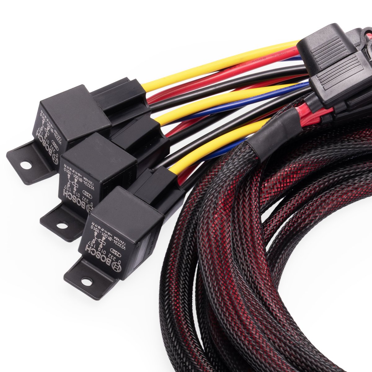 Nuke Performance - Wiring kit for triple fuel pumps, 30-Amp, battery connection