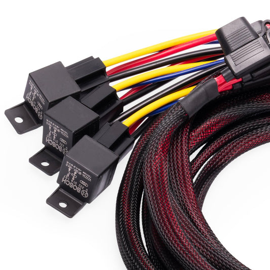 Nuke Performance - Wiring kit for triple fuel pumps, 30-Amp, battery connection