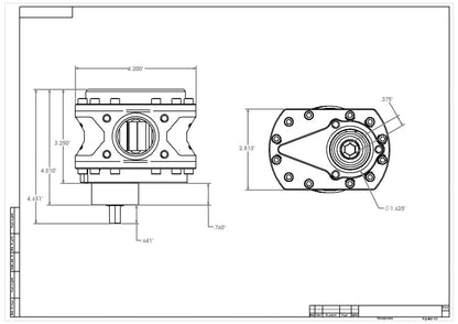 Aeromotive Spur Gear Extreme Fuel Pump - 3/8in Hex - .850 Gear - 18gpm