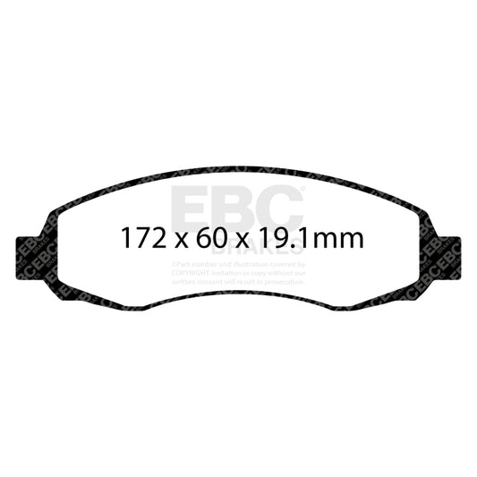 EBC 03-04 Dodge Dakota 2WD 3.7 Ultimax2 Front Brake Pads