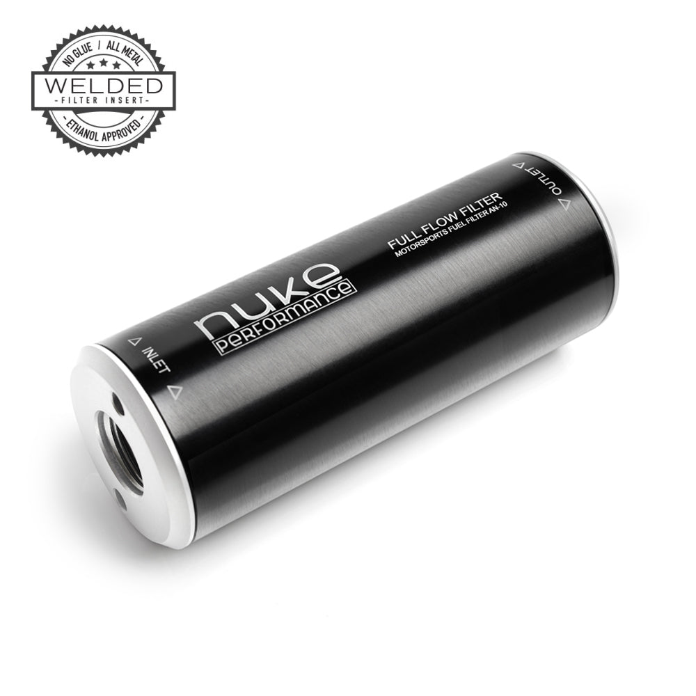 Nuke Performance - Fuel Filter Slim 10 micron AN-10 - Cellulose filter element