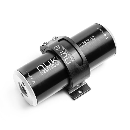Nuke Performance - Fuel Filter Slim 10 micron AN-10 - Welded stainless steel element