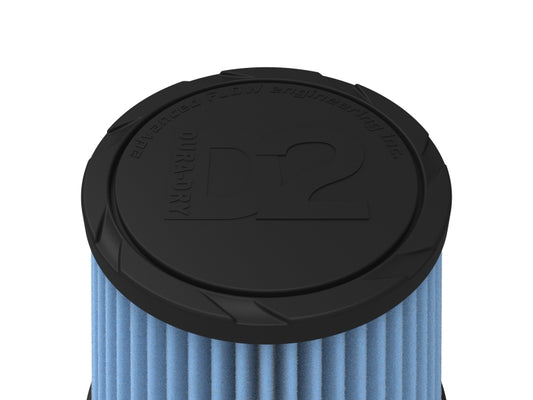 aFe POWER Universal Clamp-On Air Filter w/ D2 Dura-Dry Media - 5in F x 6.5in B x 4.75in T x 6in H