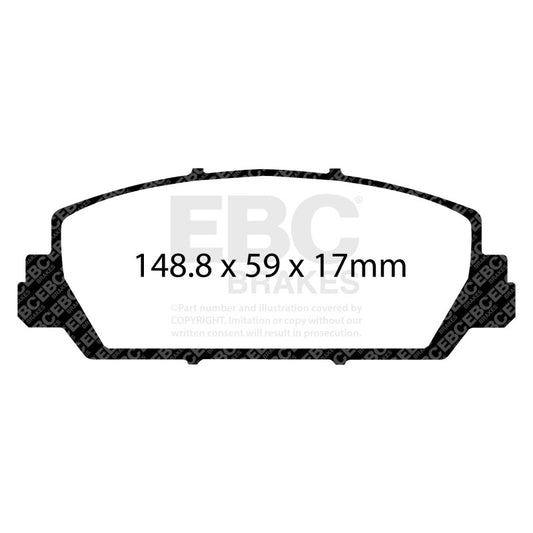 EBC 12+ Acura RDX 3.5 Yellowstuff Front Brake Pads